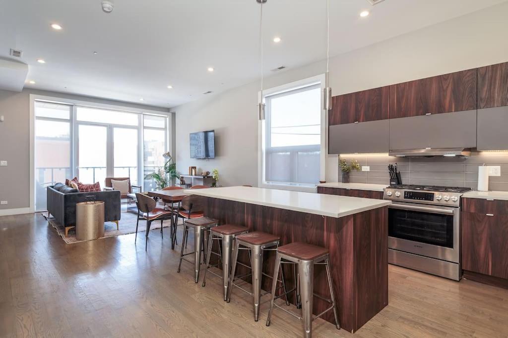 芝加哥Breathtaking Downtown Penthouse A - Sleeps 11别墅 外观 照片